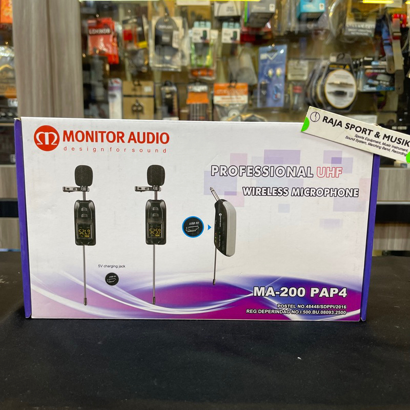 MIC WIRELESS CLIP ON MONITOR AUDIO MA 200 PAP4 ORIGINAL MICROPHONE CLIPON