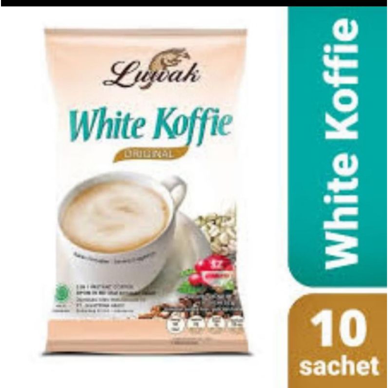 

Luwak white coffee original 9 × 20gr gratis 1 sachet