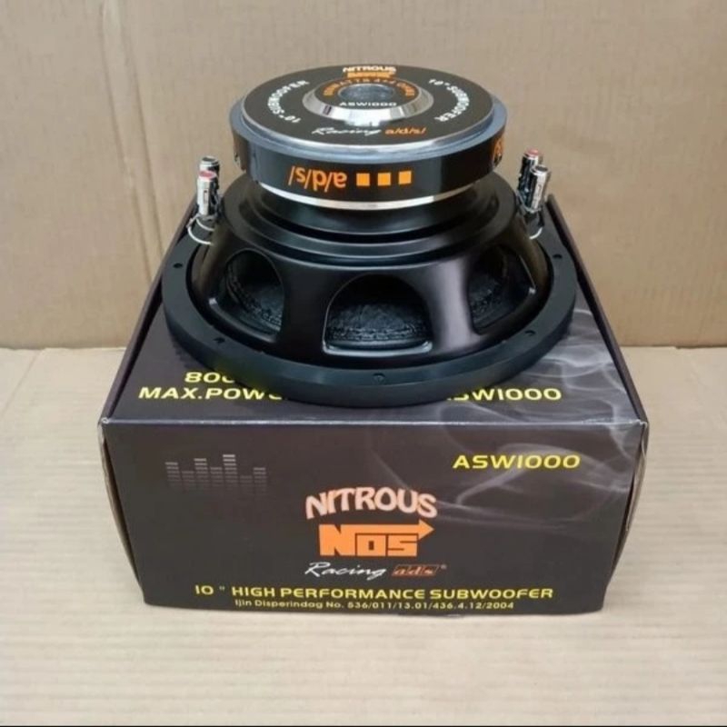 subwoofer ads nitrous 12 inch baru 1000 watt doublecoil