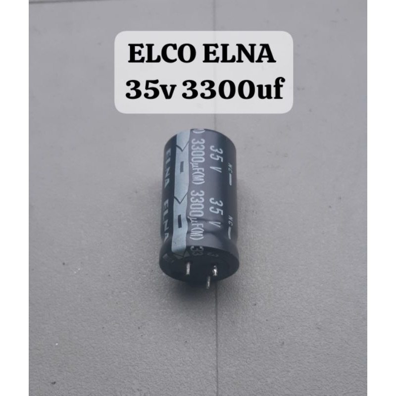 ELCO ELNA 35v 3300uf ORIGINAL COPOTAN