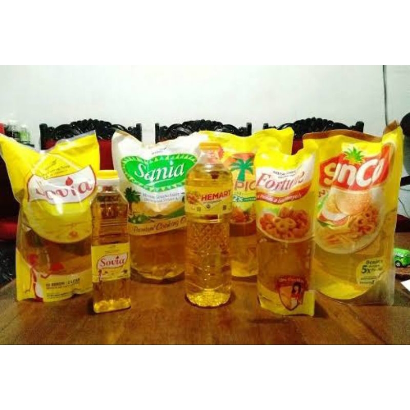 

Minyak goreng/minyak goreng murni 1liter