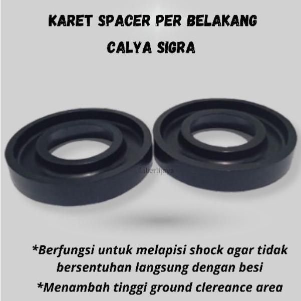 Karet Spacer Per Tatakan Per Belakang Bawah Calya Sigra innova custom 1Set 2Pcs .