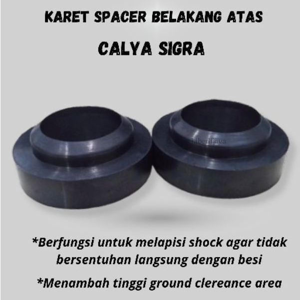 Karet spacer tatakan per peninggi per belakang atas calya sigra agya ayla custom tebal 1,2,3cm set k