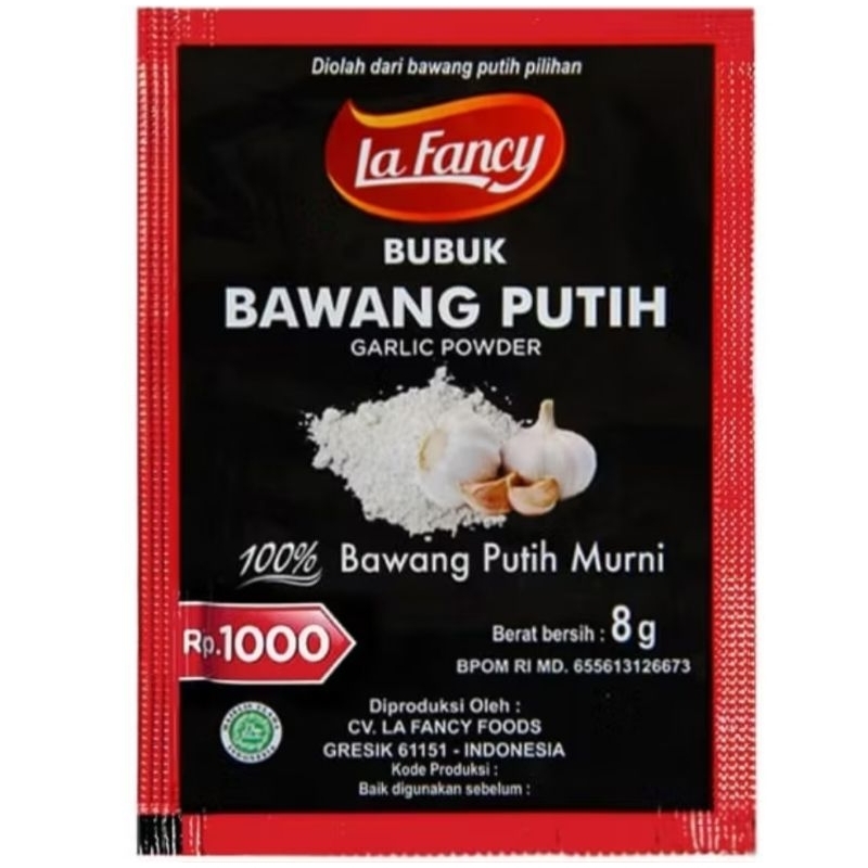 

✨️LINTANGMART✨️ LA FANCY BAWANG PUTIH BUBUK 8GR