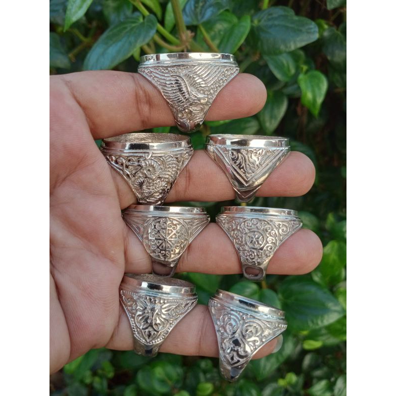 Ring / Emban Alpaka Motif Terbaru