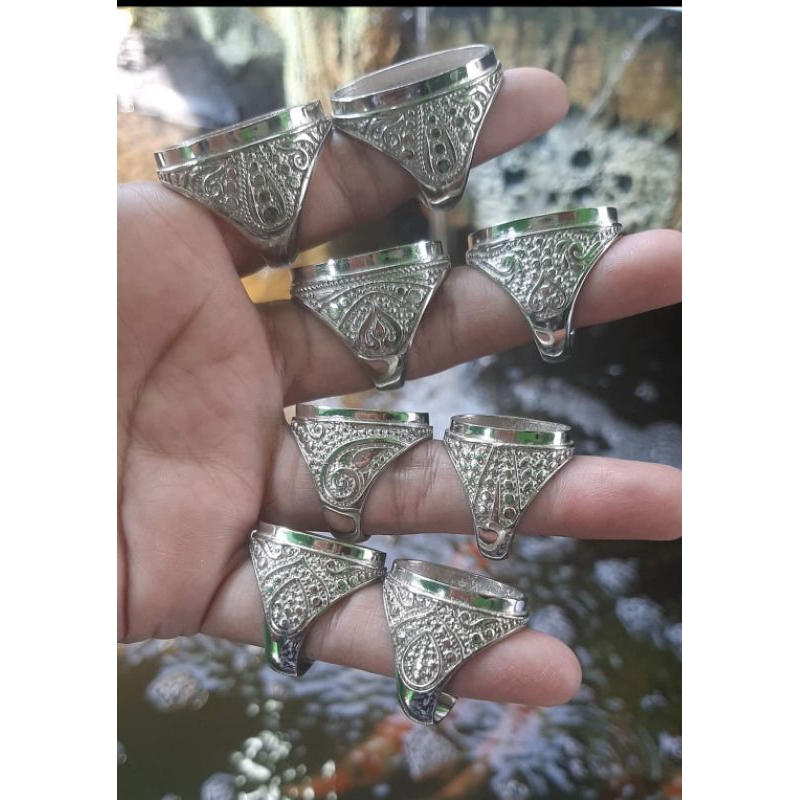 Ring / Emban Alpaka Motif Terbaru