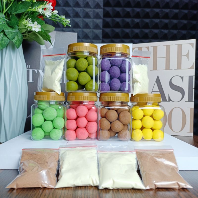 

Jajanan Cemilan Bola Susu Rasa Buah 200 gram