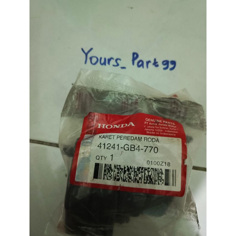 Karet Damper Roda velg belakang supra lama