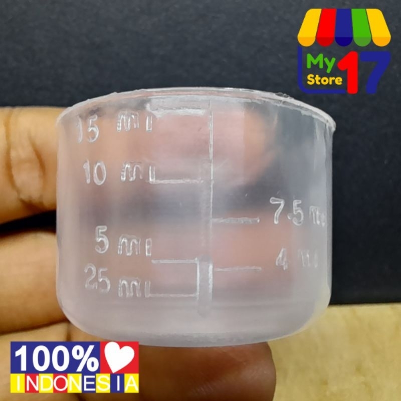 Gelas Takar Obat 15ML Measuring Cup 15 ML PP Takaran Obat