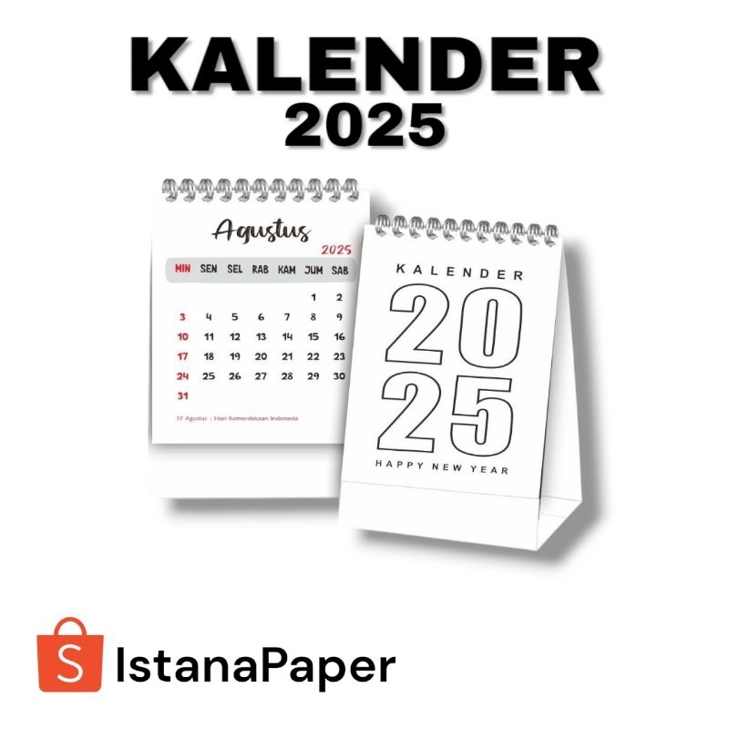 

KALENDER MEJA 2025 / KALENDER DUDUK MINI / KALENDER A6 JUMBO / KALENDER AESTHETIC