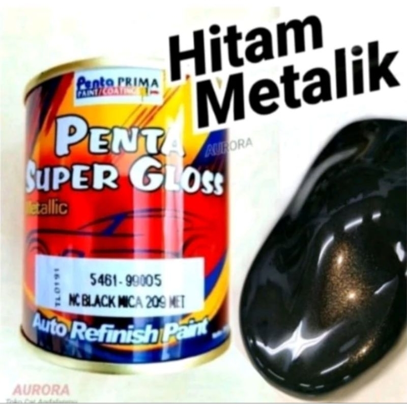 Cat Penta Super Gloss Black Mica 209 Met 5461-99005 Hitam Metalik