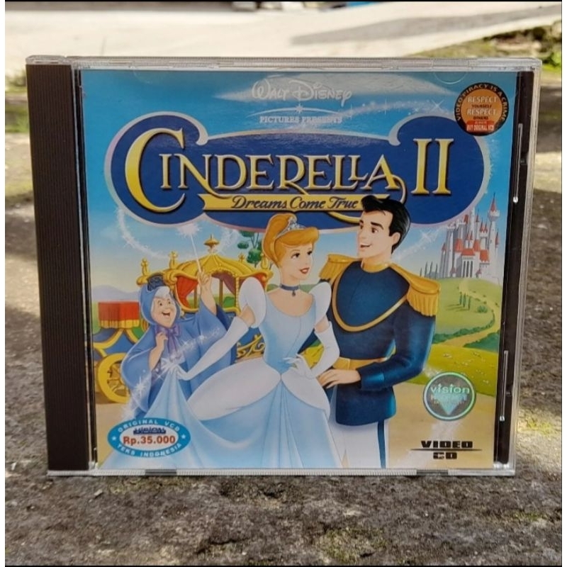 Cinderella II: Dreams Come True Animation (2002) 1 Disc ORIGINAL Walt Disney VISION INDONESIA VCD Vi