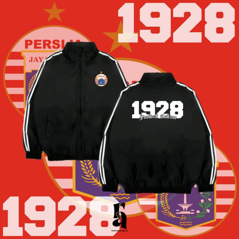 RA Tracktop "Football Culture" Jaket Persija/Jaket Casual/Jaket Ultras/Jaket Suporter/Jaket Bola