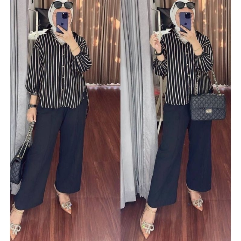 Setelan One Set Wanita Kekinian || LINA ONE SET