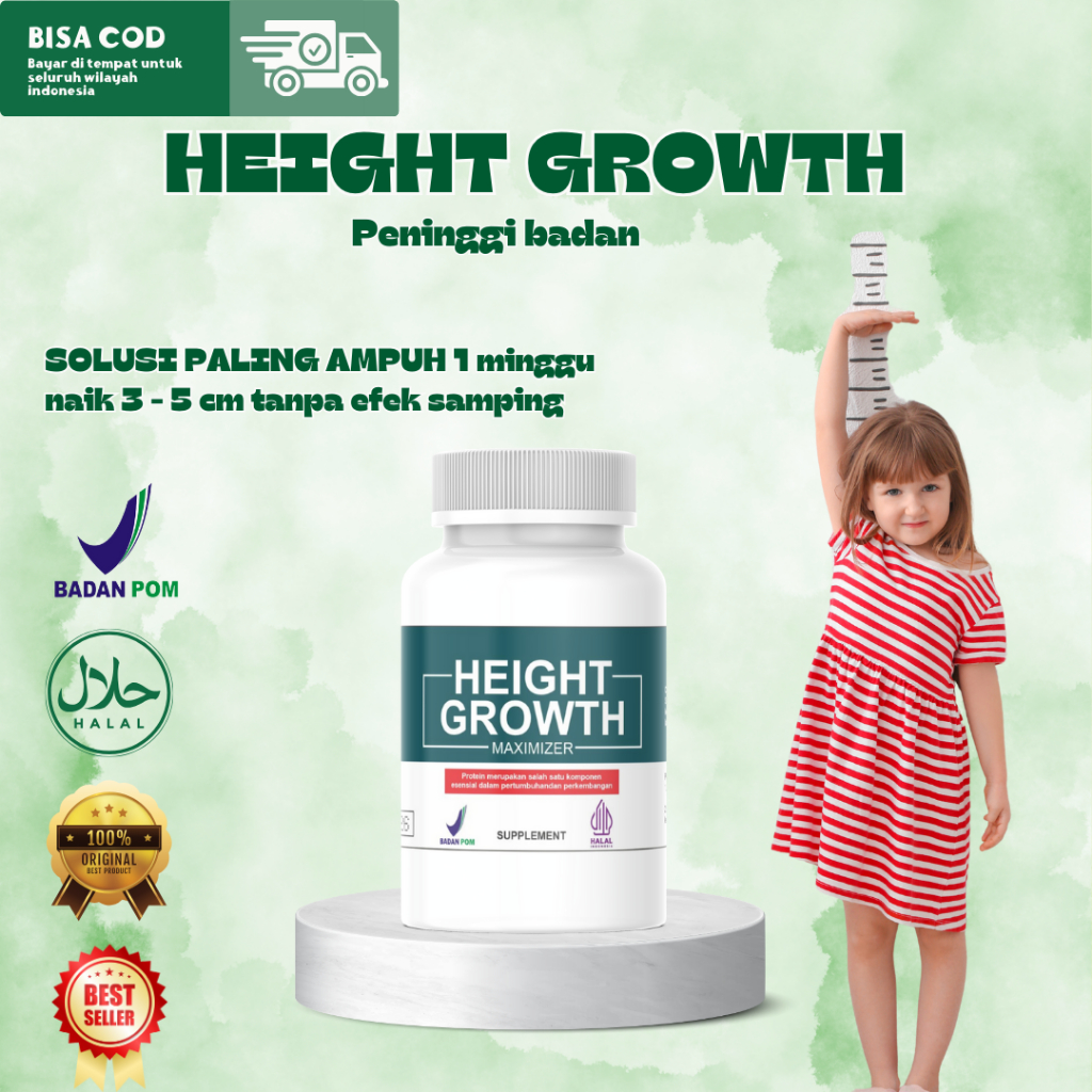 TERLARIS PENINGGI BADAN H-GROWTH Peninggi Badan BPOM Original Terlaris -suplemen penambah tinggi bad