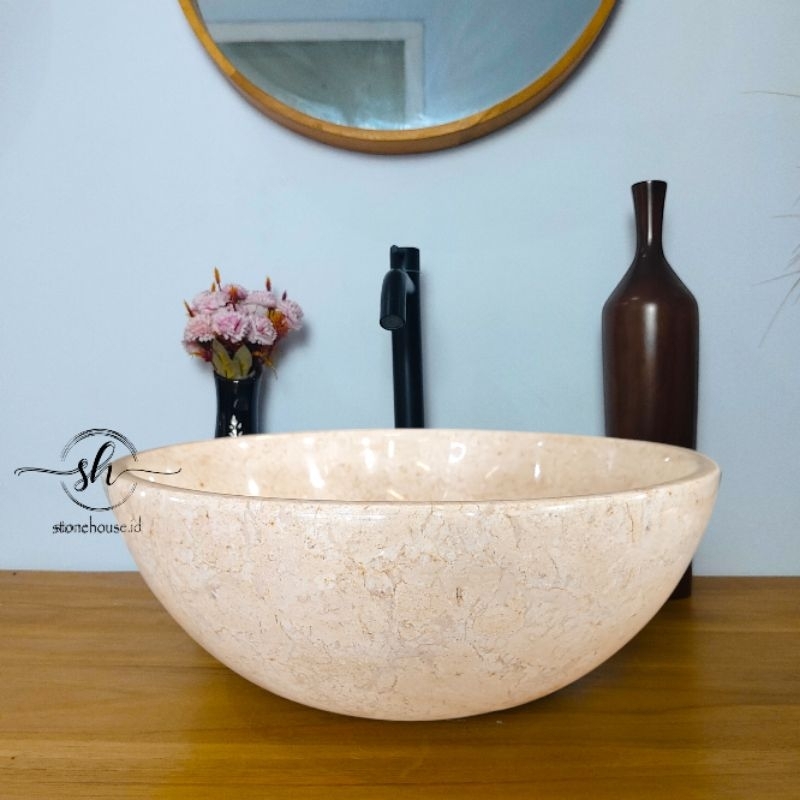 Wastafel bowl diameter 35 / cuci tangan minimalis