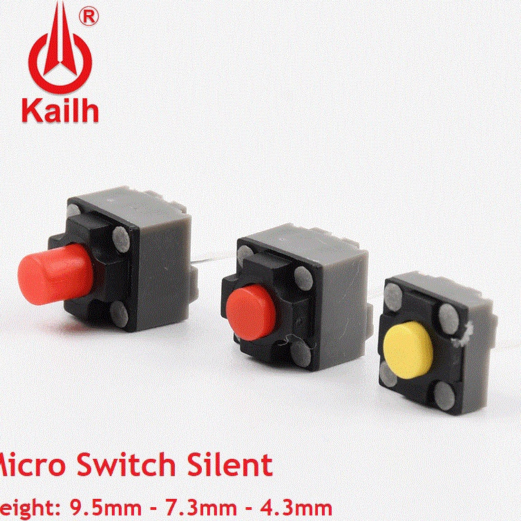 Kailh Silent Micro Switch Mouse  Tombol Klik 2 43mm 73mm 95mm