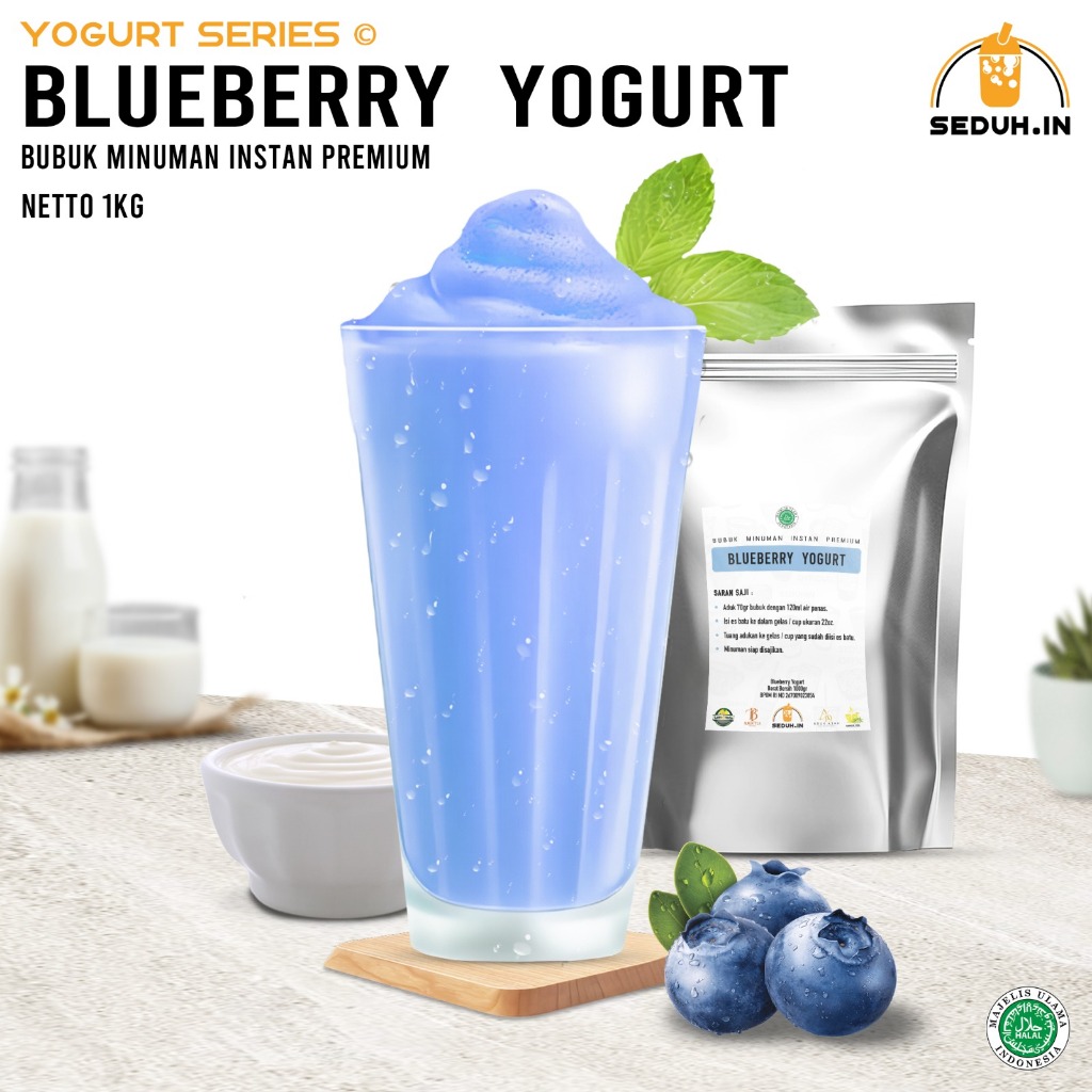 

IO Yogurt Blueberry 1KG / Bubuk Minuman Premium