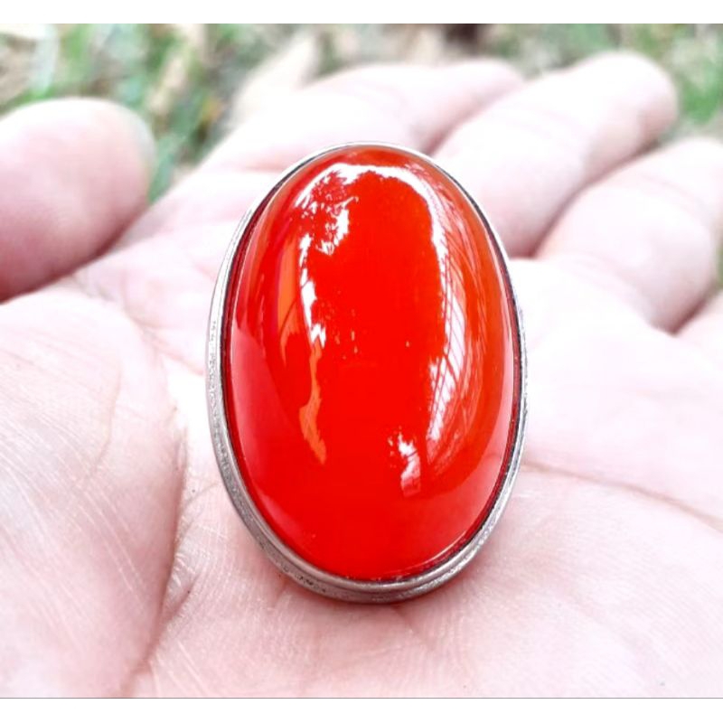 MGS Cincin Batu Jumbo Cempaka Asli Natural Stone asli batu sumatra limau manis