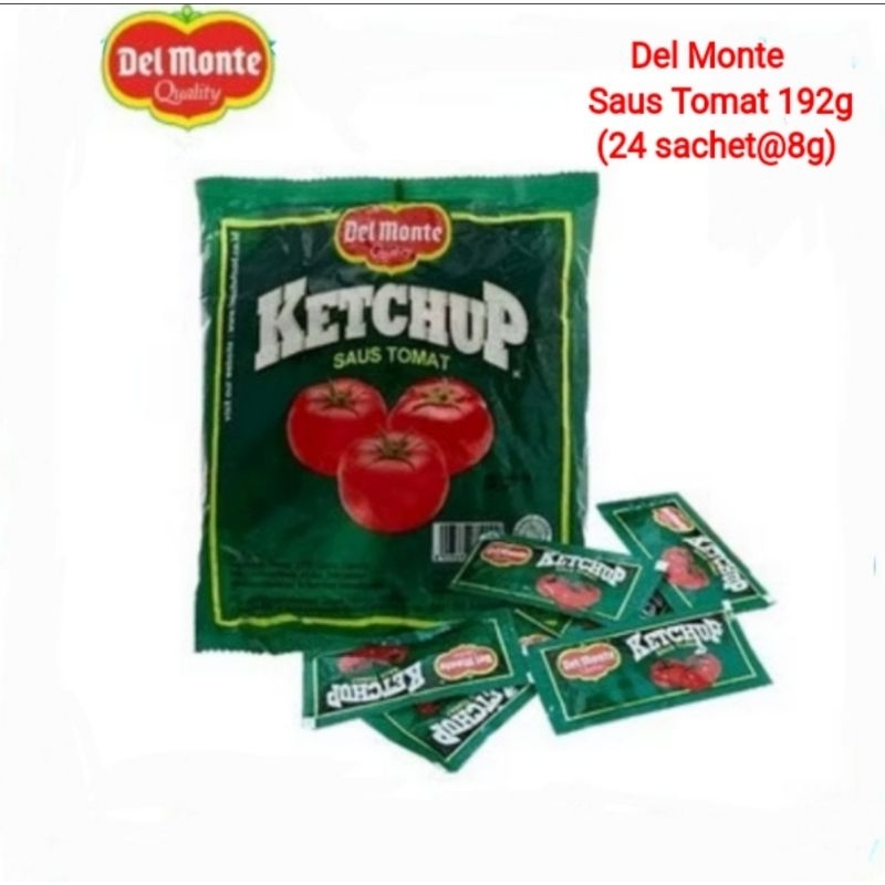 

Del Monte Saus Tomat 192g (24sachet@8g)