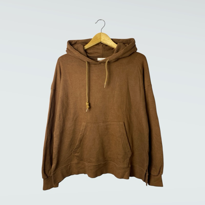 hoodie comme ca basic polos coklat second