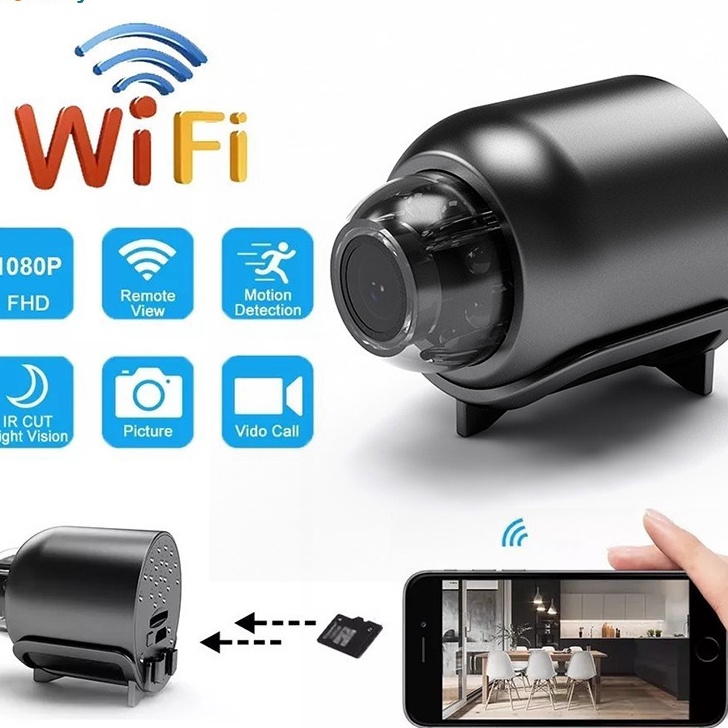 Kamera Keamanan WIFI Kamera Mini HD 18p CCTV Kamera Kecil Kamera Mini Kamera Keamanan Bluetooth Kame