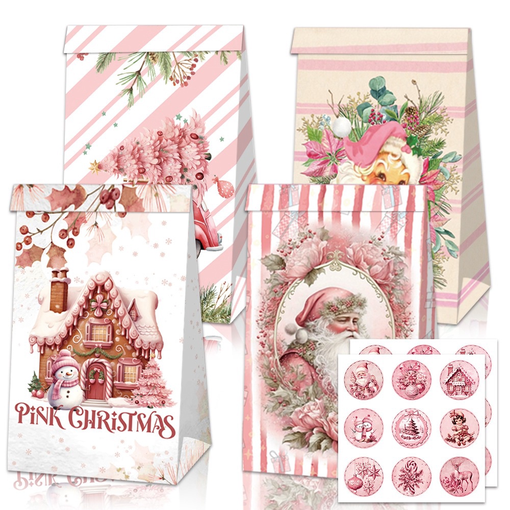 

Diskon 6 12PCS Kemasan cookies natal box natal paperbag natal gift box cookies natal