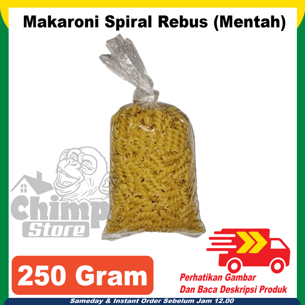 

Makaroni Spiral Pasta Fusilli Rebus Bukan Goreng Buat Sayur Sop 250 gram gr