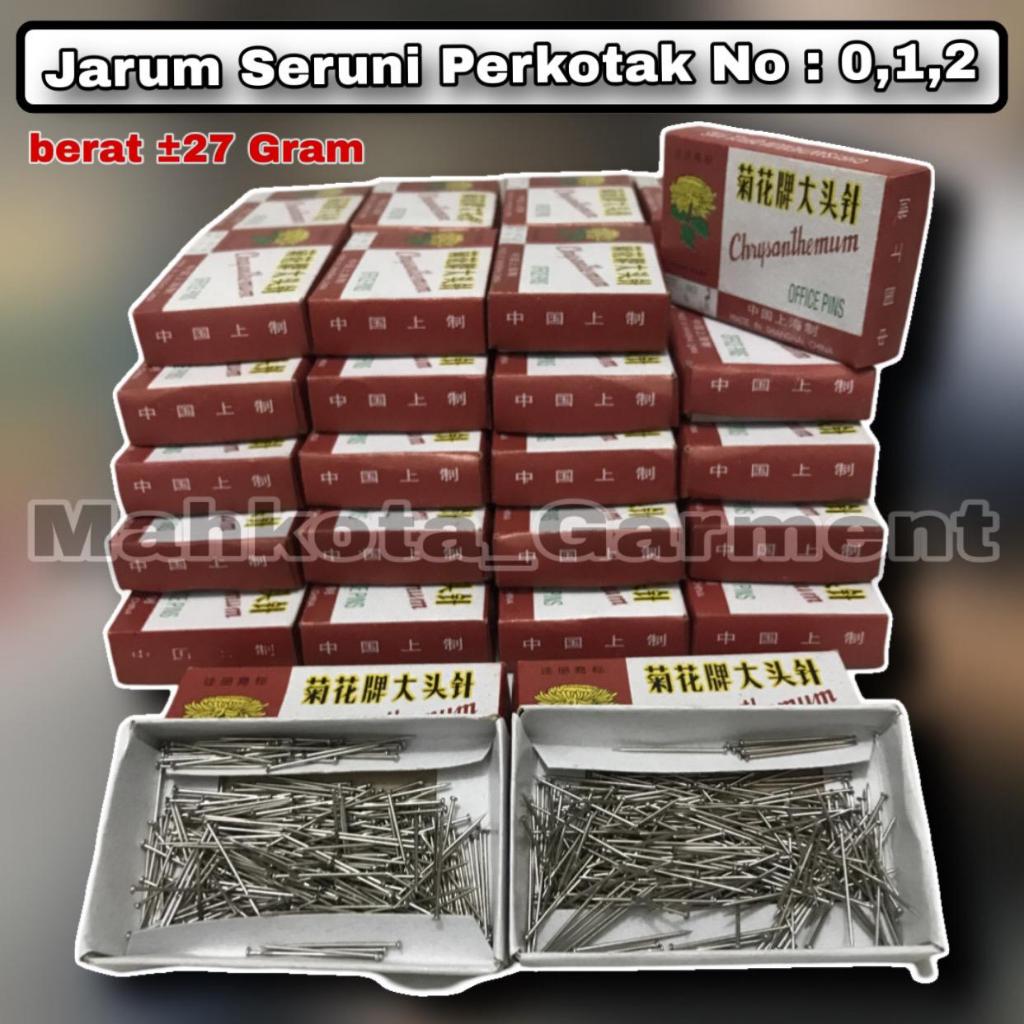 1 Kotak | Jarum Seruni No 0 1 2 | jarum paku | jarum paku panjang | jarum paku seruni | jarum pentul