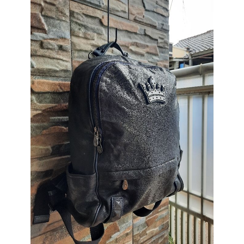 Ransel Kulit Navy J. ESTINA - TAS PRELOVED