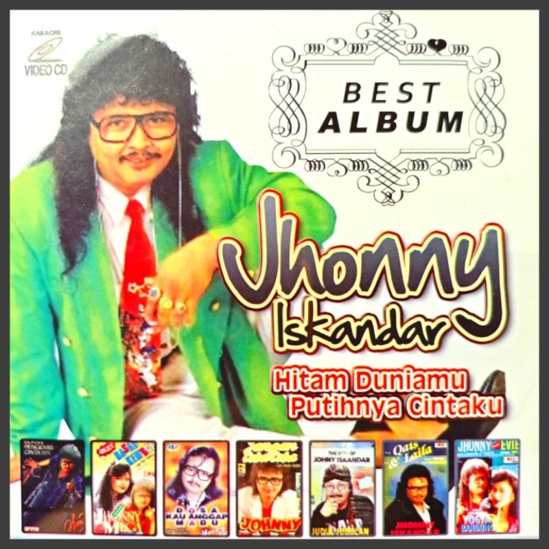 Kaset VCD Musik Bisa Karaoke 15 Lagu Dangdut Jhonny iskandar Album Pilihan Terbaik