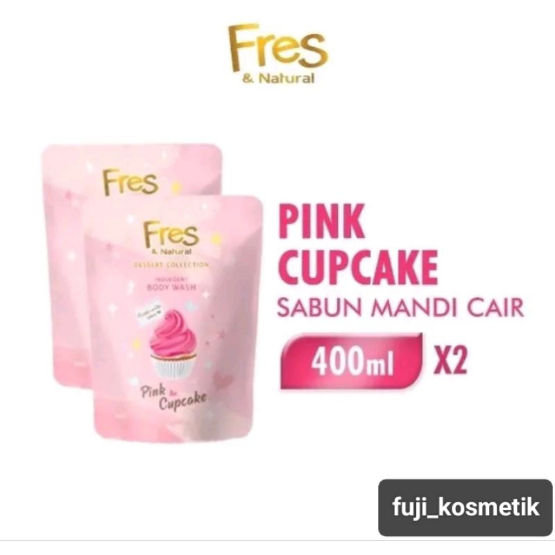 Fres Pink Cupcake Sabun Mandi Cair 400ml