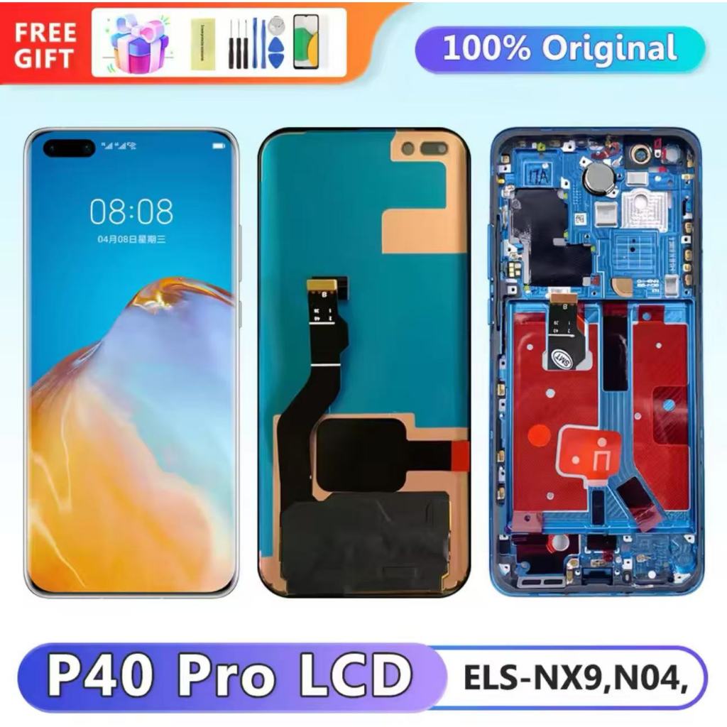 6.58" Original LCD For Huawei P40 Pro LCD Display Touch Screen Digitizer Assembly For Huawei P40Pro 