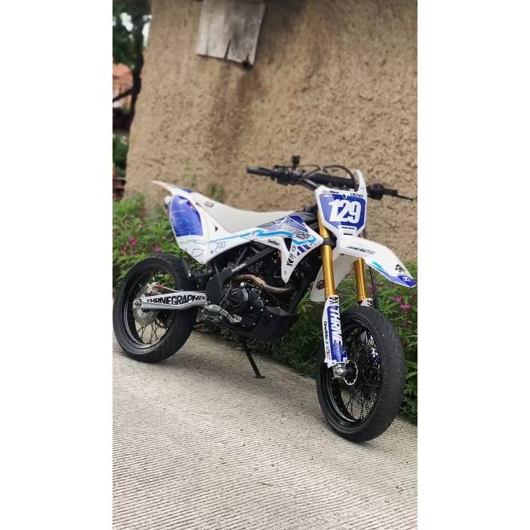 DECAL KLX GORDON PUTIH FULLBODY