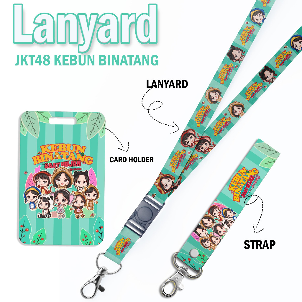 

STRAP LANYARD CARD HOLDER JKT48 KEBUN BINATANG SAAT HUJAN Gantungan Kunci - Handphone - ID Card