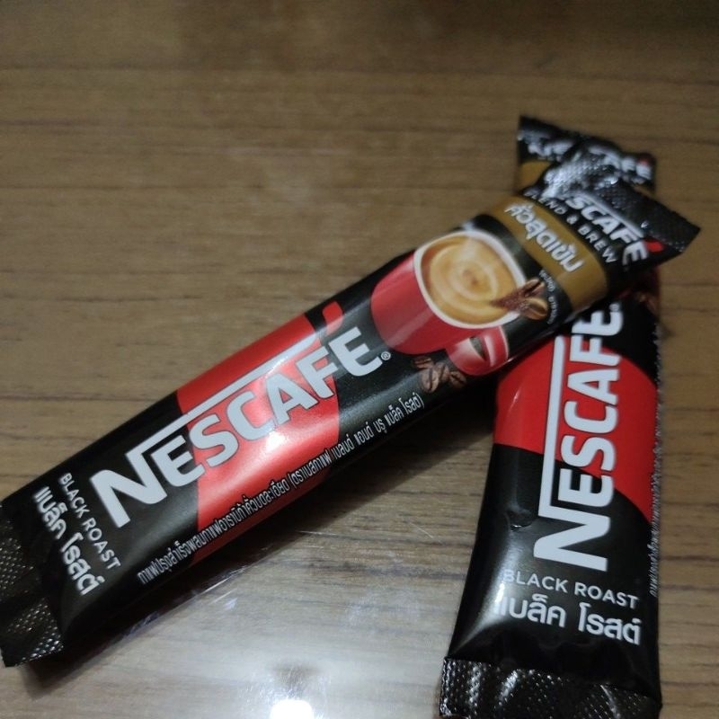 

Nescafe blend n brew kopi Nescafe sachet black Roast