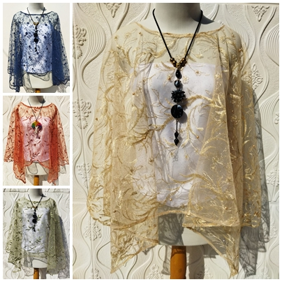 Cape Tille Outer Wanita Batwing Kebaya Tille Tulle Pita Baju Kondangan Wanita Pesta Pernikahan Elega