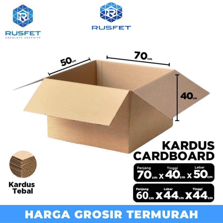 

KARDUS PACKING KARTON BOX 70x50x40cm Dus Kotak Packaging Polos tebal
