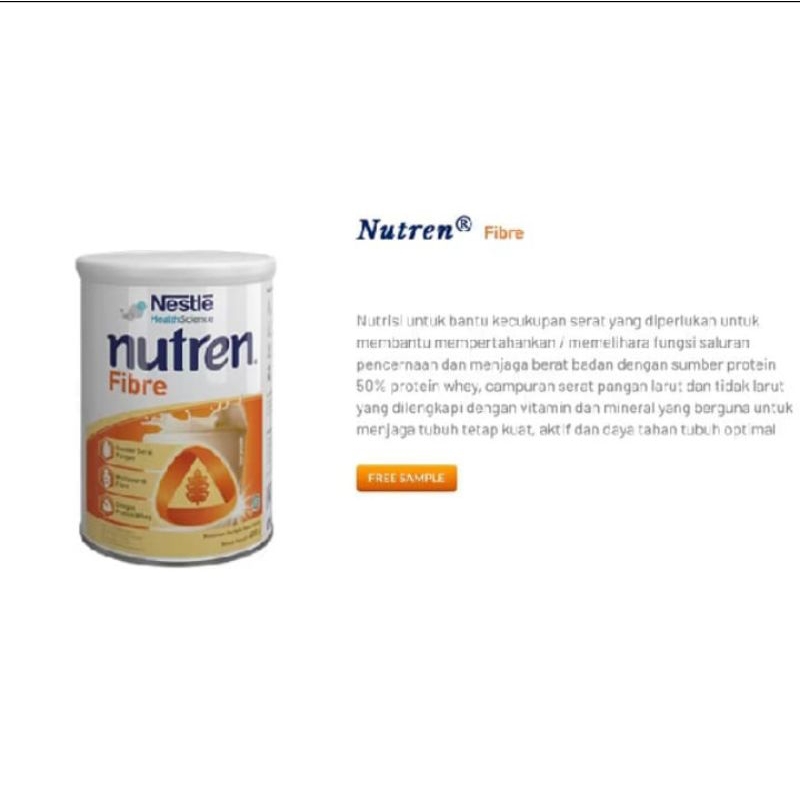 

Nutren Fibre vanila 400g