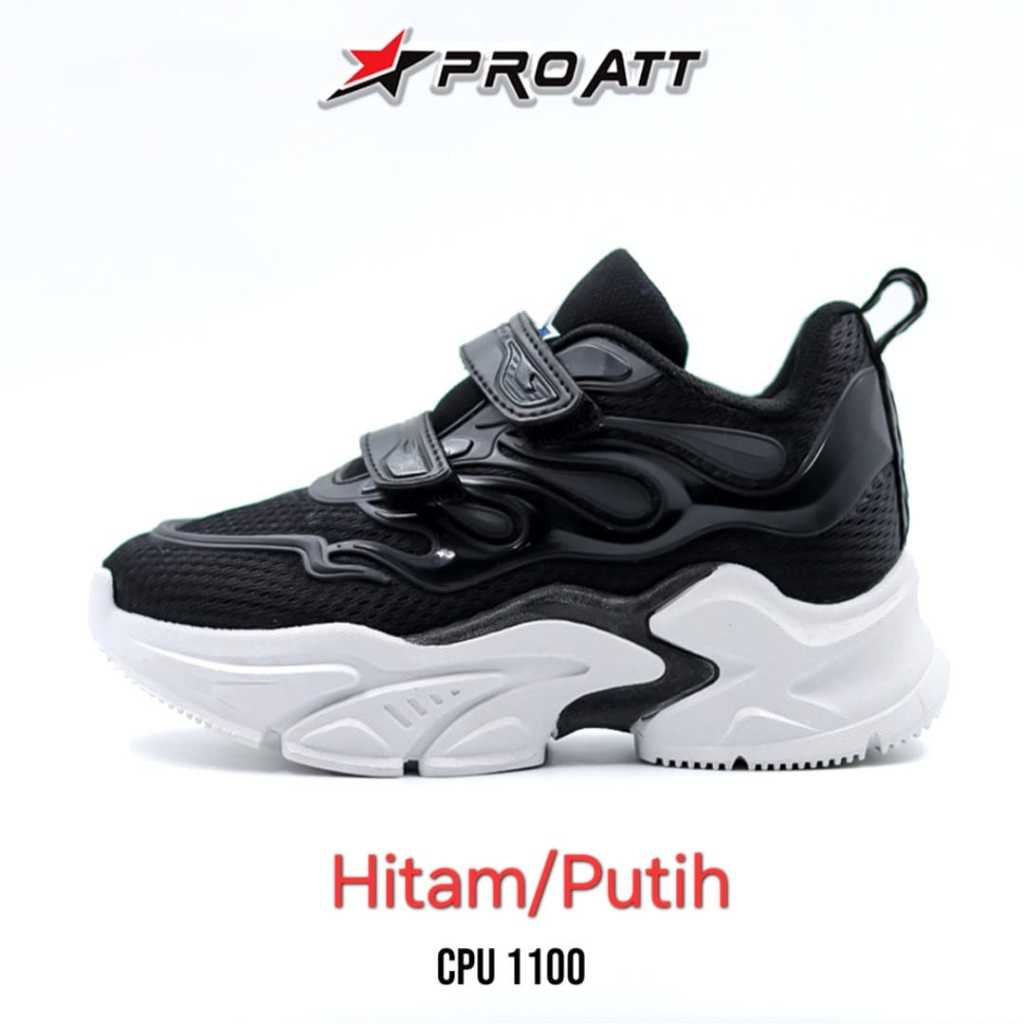 ago PRO ATT sepatu PEREKAT  sekolah hitam Sepatu PRO ATT CIA 150V Sepatu sneakers casual sport shoes