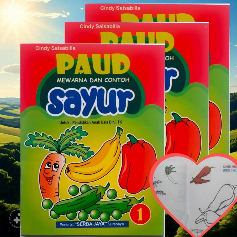 Buku Paud Mewarnai Dan Contoh Sayur