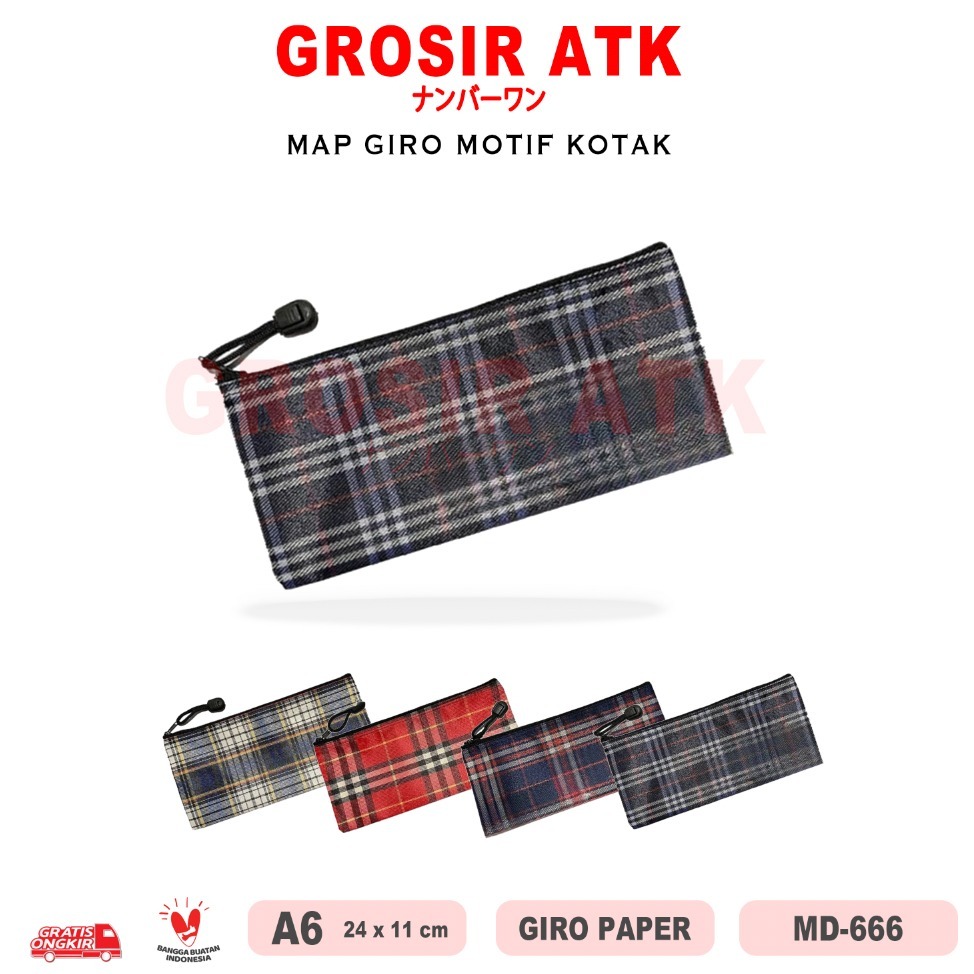 

Grosir ATK - MAP DATA UKURAN GIRO A6 MOTIF KOTAK MAP DOKUMEN FILE BAHAN KULIT TEBAL