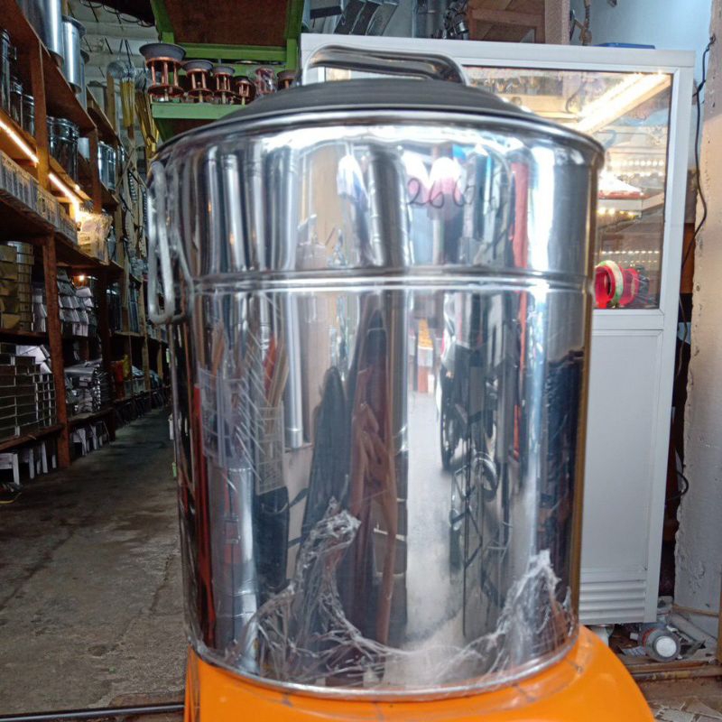Dandang bakso stenlis tebal 04, diameter 26cm lubang tengah