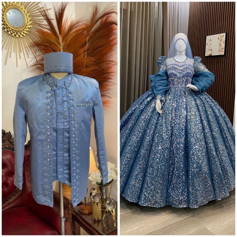 SALEE LAGI PROMO COUPLE GAUN INDIA WEDDING PENGANTIN/TERMURAH BAJU PENGANTIN MODERN/GAUN PENGANTIN