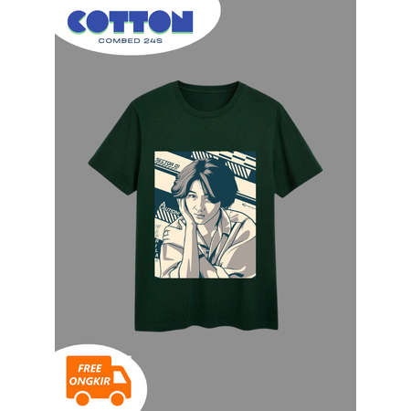 KAOS NIKE ARDILA PRIA WANITA REGULAR HIJAU BOTOL/ KAOS DISTRO LENGAN PENDEK S M L XL COMBED 24S