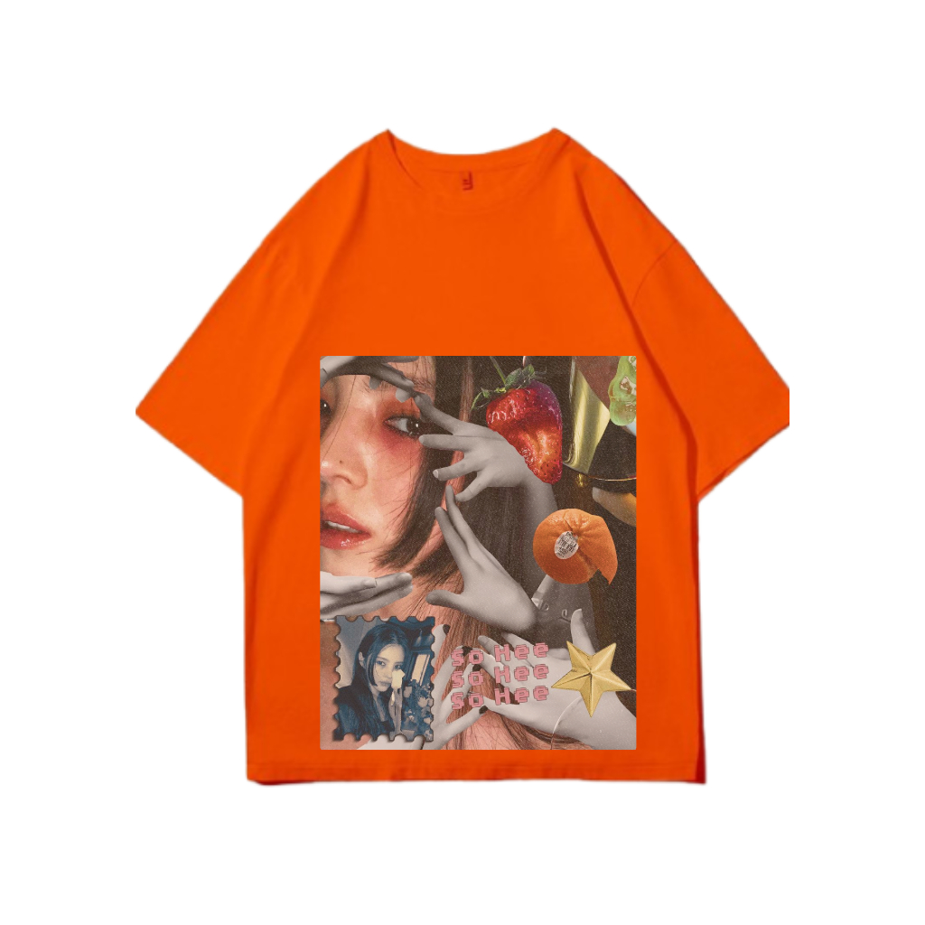 HAN SO HEE orange t-shirt