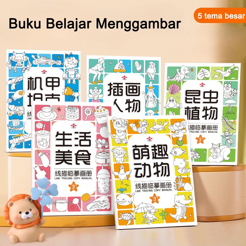 

Buku Belajar Menggambar Mewarnai Anak Drawing Coloring Book Activity Book Buku Edukasi