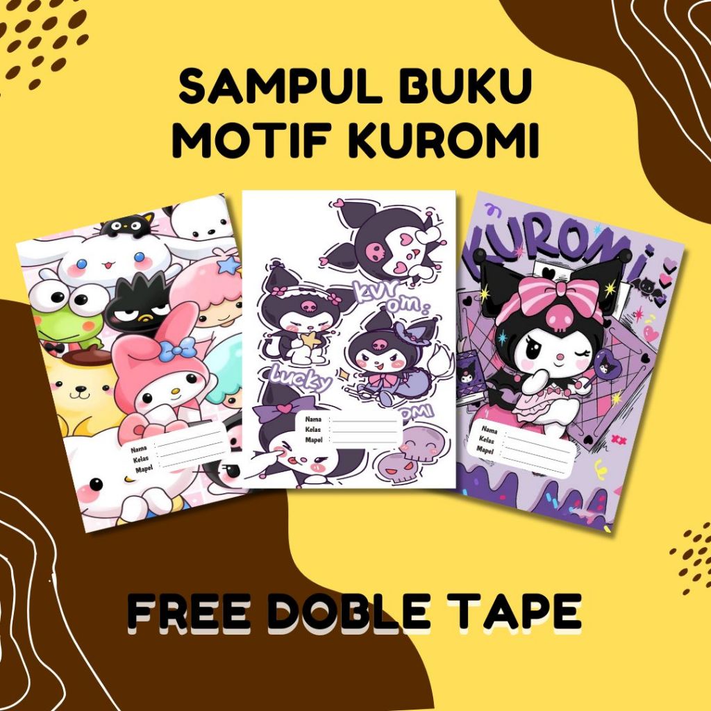 

SAMPUL BUKU TULIS CUSTOM NAMA, KELAS DAN MAPEL SIDU CAMPUS BIGBOSS MOTIF ESTETIK KUROMI (ISI 10 PCS) FREE DOBLE TAPE