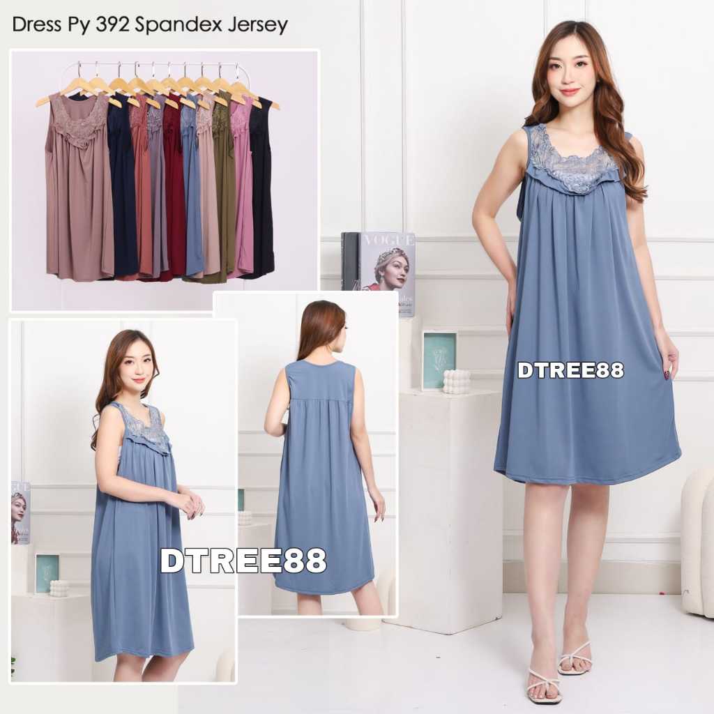 Penawaran Terbatas Dtree . ( PREMIUM ) DRESS LINGERIE HAPPY JUMBO S-2XL /BAJU TIDUR LINGERIE