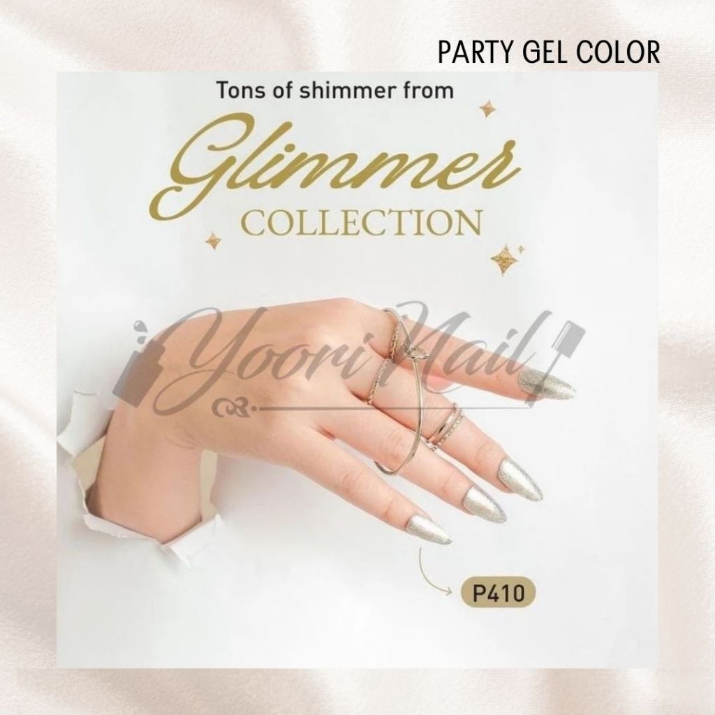 PARTY Glimmer Series kutek gel halal glitter colornail polish 15ml gel party nail art